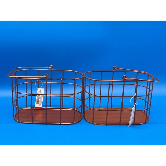 Copper Wire Utensil Holder 2-Pack  Elegant Storage Solution For Kitchen Counters - Picture 2 of 5